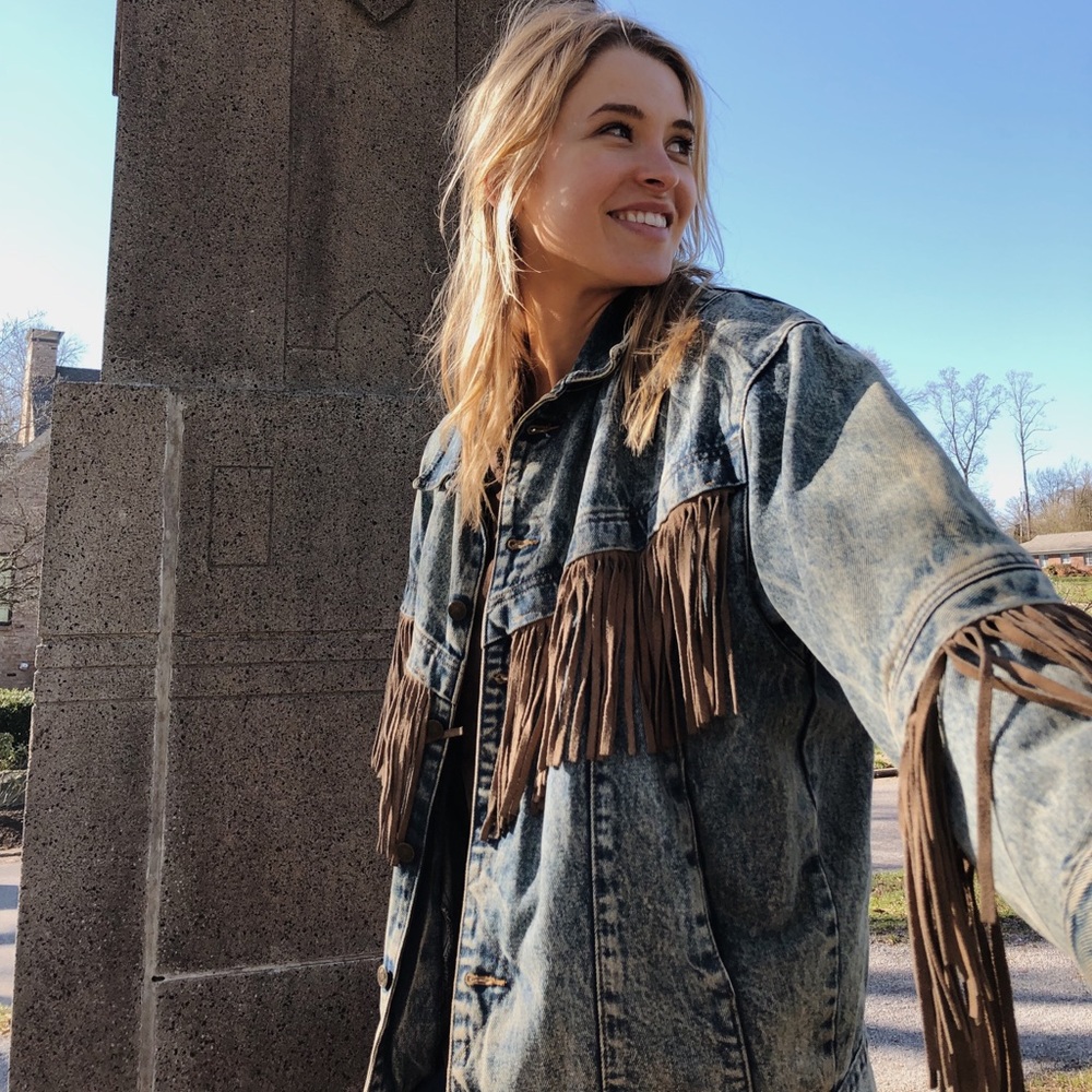 Fringe Jean Jacket